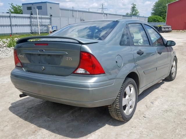1FAFP38314W109162 - 2004 FORD FOCUS ZTS GREEN photo 4