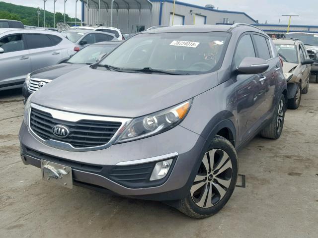 KNDPC3A27D7543298 - 2013 KIA SPORTAGE E GRAY photo 2