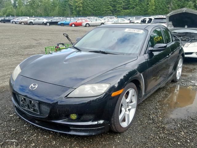 JM1FE173240133074 - 2004 MAZDA RX8 BLACK photo 2