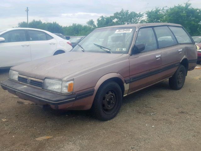 JF2AN53B9HE488932 - 1987 SUBARU GL 4WD BROWN photo 2