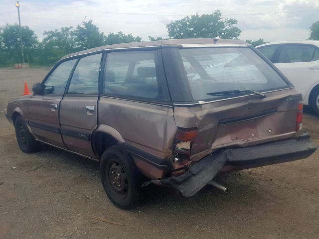 JF2AN53B9HE488932 - 1987 SUBARU GL 4WD BROWN photo 3