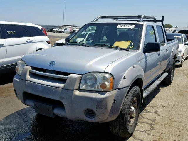 1N6ED29Y92C346951 - 2002 NISSAN FRONTIER C SILVER photo 2