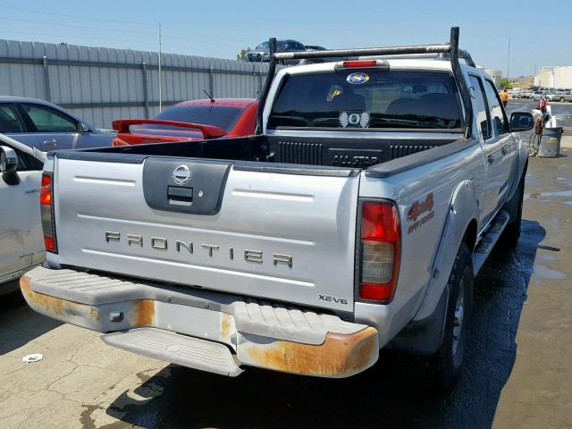 1N6ED29Y92C346951 - 2002 NISSAN FRONTIER C SILVER photo 4