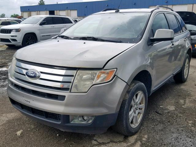 2FMDK48C48BB15501 - 2008 FORD EDGE SEL GRAY photo 2