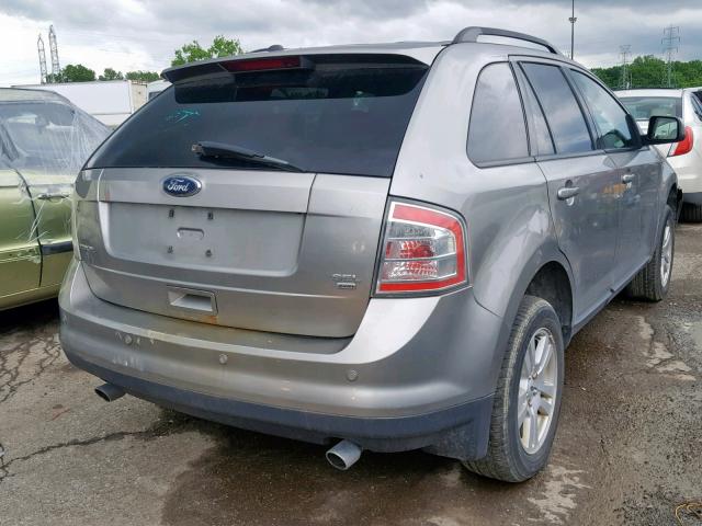 2FMDK48C48BB15501 - 2008 FORD EDGE SEL GRAY photo 4