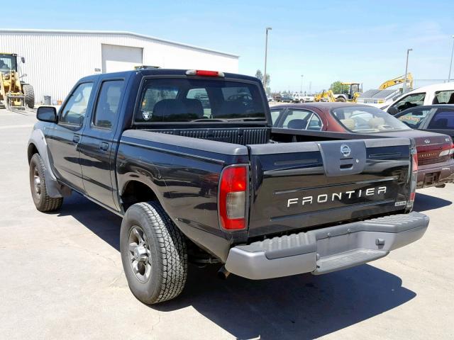 1N6ED27T63C449799 - 2003 NISSAN FRONTIER C BLACK photo 3