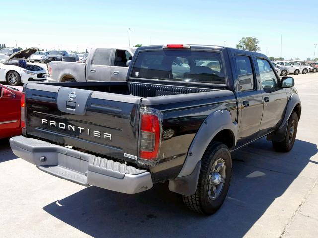 1N6ED27T63C449799 - 2003 NISSAN FRONTIER C BLACK photo 4