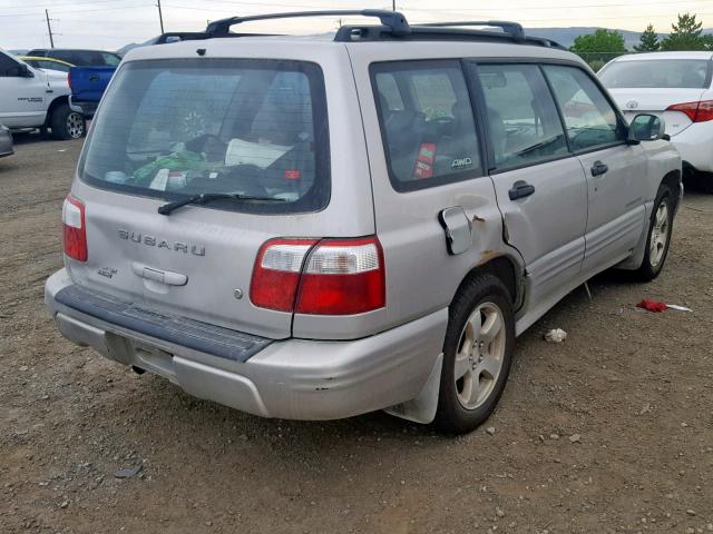 JF1SF65601H725811 - 2001 SUBARU FORESTER S SILVER photo 4