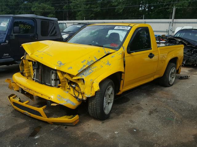 1GCCS148458283296 - 2005 CHEVROLET COLORADO YELLOW photo 2