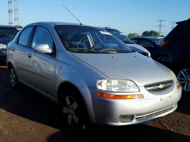 KL1TD56636B514648 - 2006 CHEVROLET AVEO BASE Gümüş foto 1