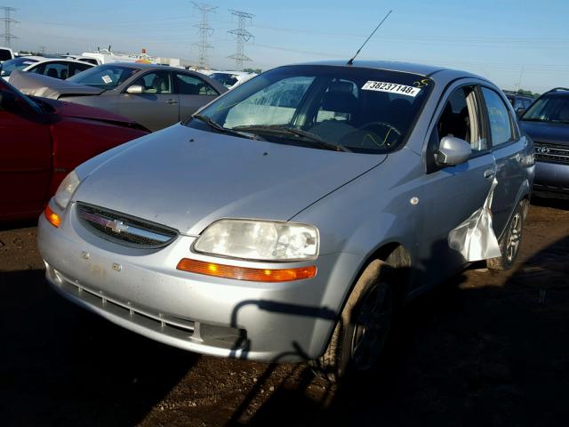 KL1TD56636B514648 - 2006 CHEVROLET AVEO BASE Gümüş foto 2