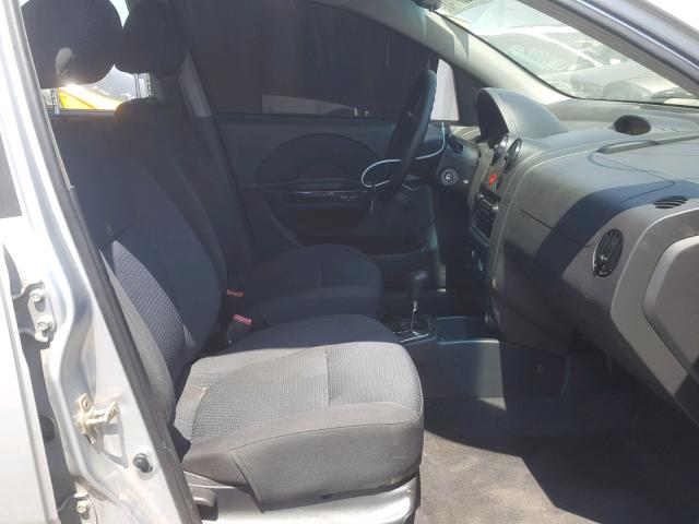 KL1TD56636B514648 - 2006 CHEVROLET AVEO BASE Gümüş foto 5