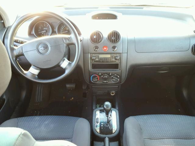 KL1TD56636B514648 - 2006 CHEVROLET AVEO BASE Gümüş foto 9