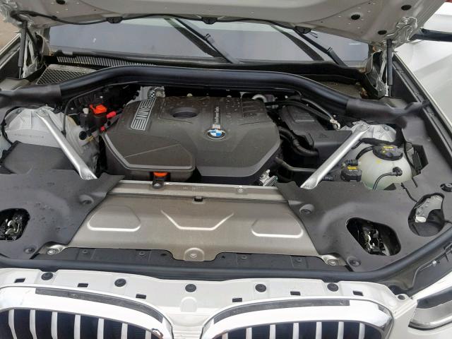 5UXTR9C59KLE15531 - 2019 BMW X3 XDRIVE3 WHITE photo 7
