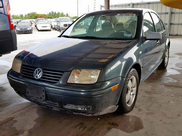 3VWSE69M93M161853 - 2003 VOLKSWAGEN JETTA GLS GREEN photo 2