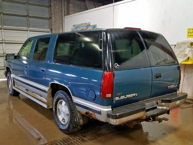 1GKFK16K6RJ760951 - 1994 GMC SUBURBAN K BLUE photo 3