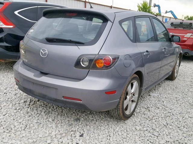 JM1BK343441167180 - 2004 MAZDA 3 HATCHBAC SILVER photo 4