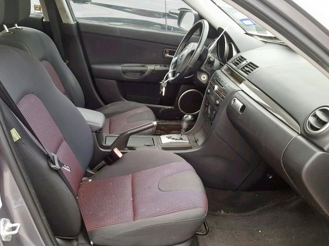 JM1BK343441167180 - 2004 MAZDA 3 HATCHBAC SILVER photo 5