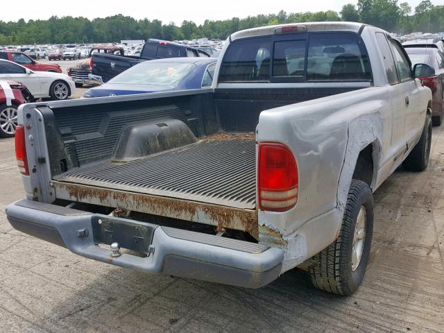 1B7GG22X51S255538 - 2001 DODGE DAKOTA GRAY photo 4