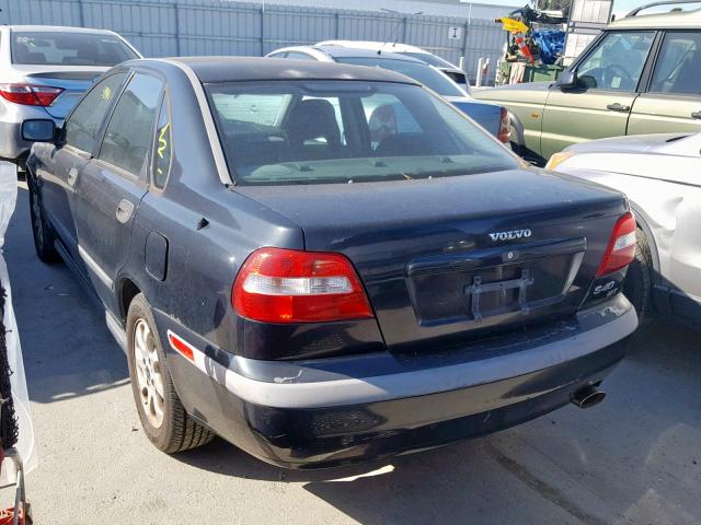 YV1VS29571F720821 - 2001 VOLVO S40 1.9T BLUE photo 3