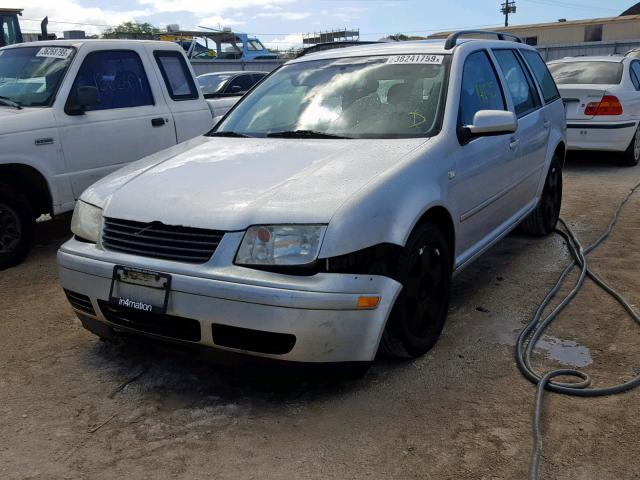 WVWSE61J22W585314 - 2002 VOLKSWAGEN JETTA GLS SILVER photo 2