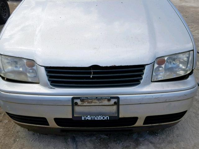 WVWSE61J22W585314 - 2002 VOLKSWAGEN JETTA GLS SILVER photo 7