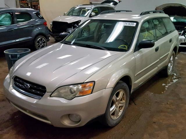 4S4BP61C076312144 - 2007 SUBARU LEGACY OUT TAN photo 2