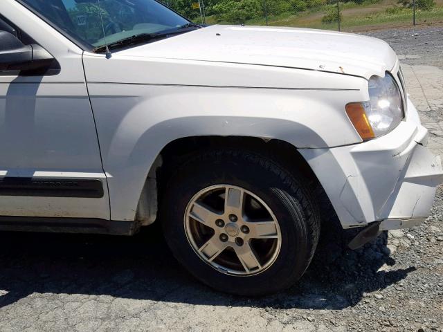 1J4GR48K45C629620 - 2005 JEEP GRAND CHER WHITE photo 9