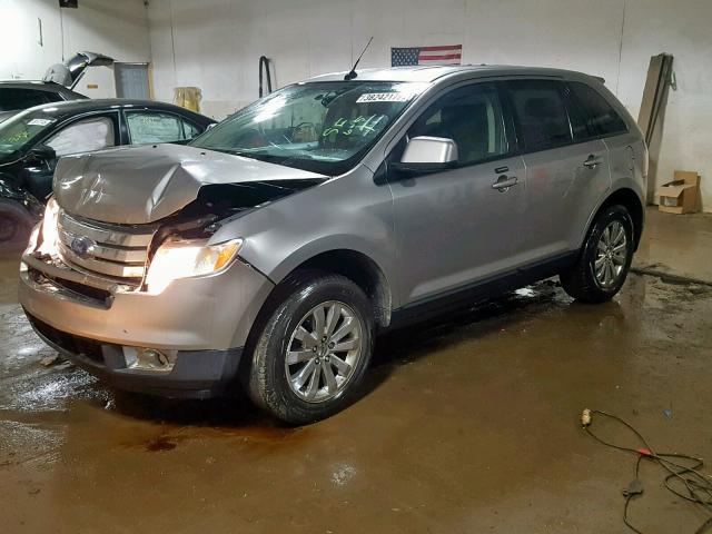 2FMDK38C68BA07360 - 2008 FORD EDGE SEL GRAY photo 2