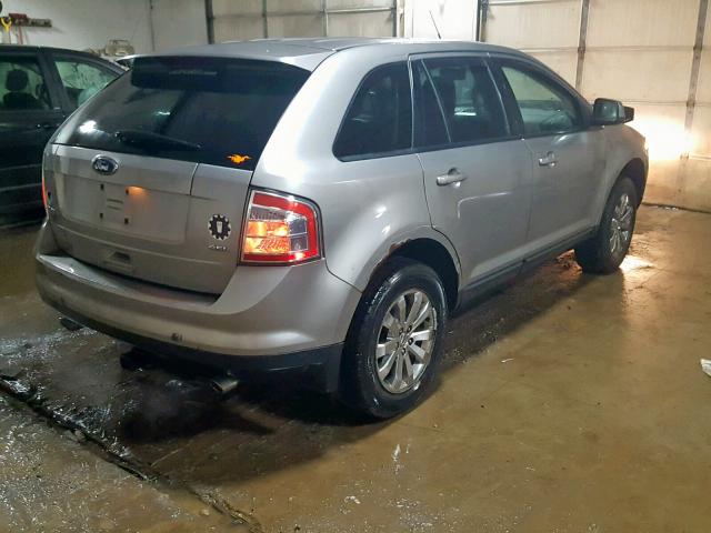 2FMDK38C68BA07360 - 2008 FORD EDGE SEL GRAY photo 4