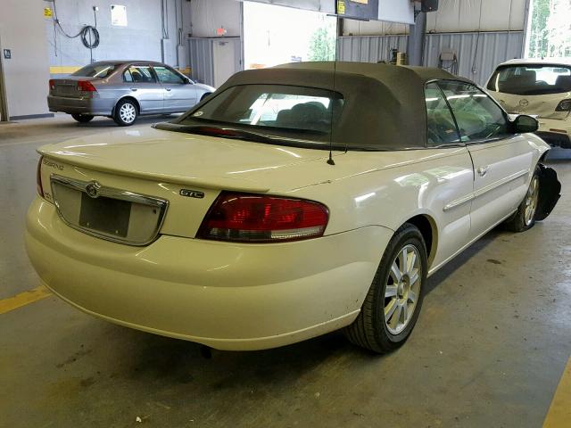 1C3EL75R55N624954 - 2005 CHRYSLER SEBRING GT WHITE photo 4