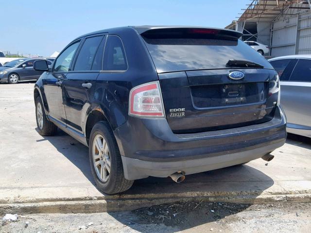 2FMDK46C47BB26323 - 2007 FORD EDGE SE BLACK photo 3