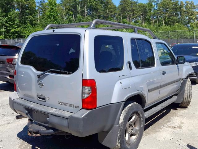 5N1ED28T62C518938 - 2002 NISSAN XTERRA XE SILVER photo 4