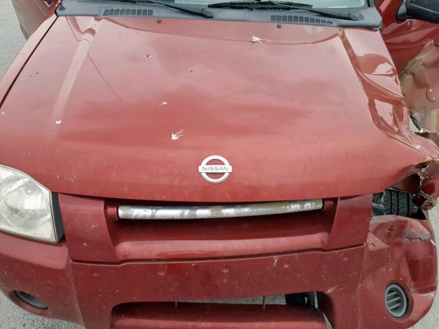 1N6ED27T84C400752 - 2004 NISSAN FRONTIER C RED photo 7