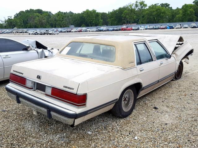 2MECM75F5MX620730 - 1991 MERCURY GRAND MARQ CREAM photo 4