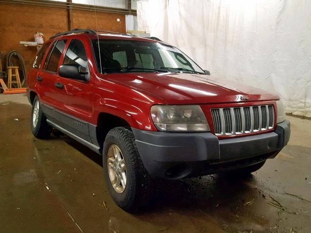 1J4GW48S14C331159 - 2004 JEEP GRAND CHER RED photo 1