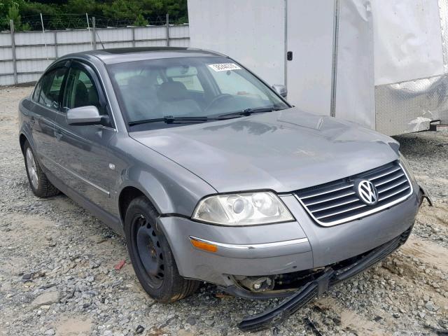 WVWRH63BX3P443624 - 2003 VOLKSWAGEN PASSAT GLX GRAY photo 1