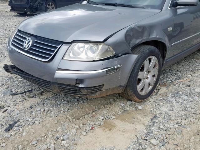 WVWRH63BX3P443624 - 2003 VOLKSWAGEN PASSAT GLX 灰色 照片 9