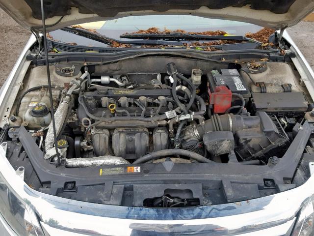 3FAHP0GA4AR178904 - 2010 FORD FUSION S SILVER photo 7