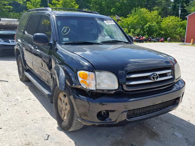 5TDBT48A82S093127 - 2002 TOYOTA SEQUOIA LI BLACK photo 1