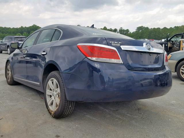 1G4GC5EG8AF301103 - 2010 BUICK LACROSSE C BLUE photo 3