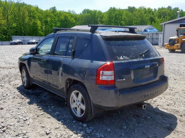 1J8FF47WX7D188564 - 2007 JEEP COMPASS CHARCOAL photo 3