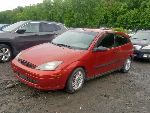 3FAFP31373R130920 - 2003 FORD FOCUS ZX3 RED photo 2