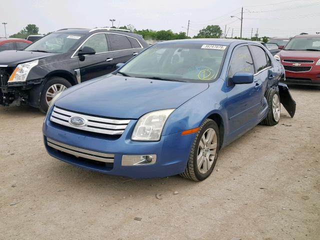 3FAHP08139R154801 - 2009 FORD FUSION SEL BLUE photo 2