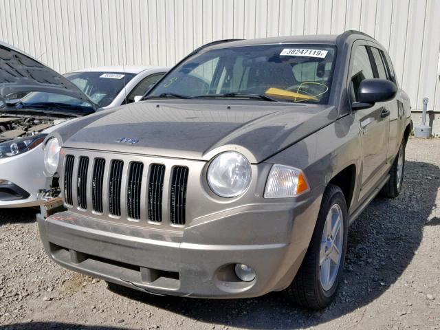 1J8FT47088D733375 - 2008 JEEP COMPASS SP ბეჟი ფოტო 2