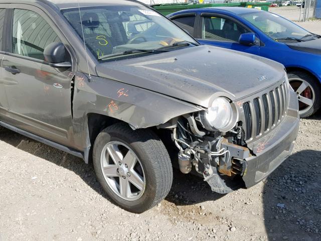 1J8FT47088D733375 - 2008 JEEP COMPASS SP ბეჟი ფოტო 9