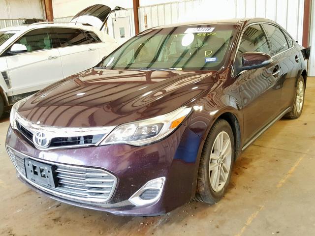 4T1BK1EB2FU145377 - 2015 TOYOTA AVALON XLE MAROON photo 2