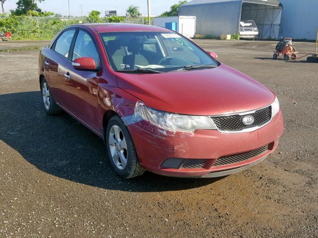 KNAFU4A27A5141123 - 2010 KIA FORTE EX RED photo 1