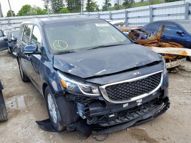 KNDMB5C16H6290931 - 2017 KIA SEDONA LX GRAY photo 1