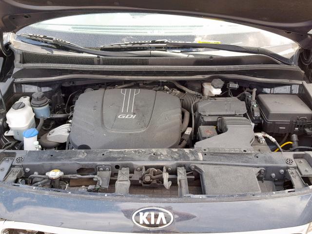 KNDMB5C16H6290931 - 2017 KIA SEDONA LX GRAY photo 7